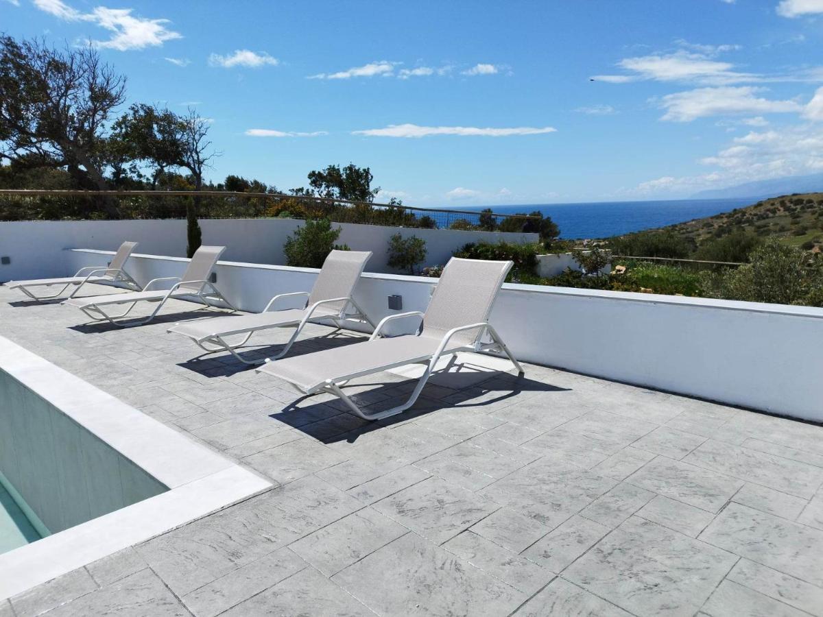 Villa George Sea View With Pool - Triopetra Ngoại thất bức ảnh